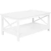 Beliani FOSTER - Salontafel - Wit - MDF