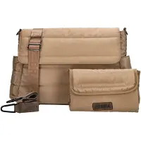 Zebra trends Elske Diaperbag taupe
