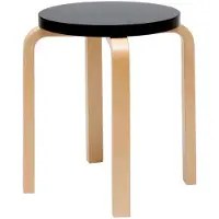 Artek Stool E60 Tabouret Birch | Black