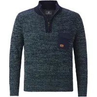 Jan Vanderstorm BJORNBERG gebreide trui Plus Size donkerblauw male | Maat: 6XL