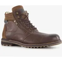 Van Beers leren heren veterboots bruin maat 45
