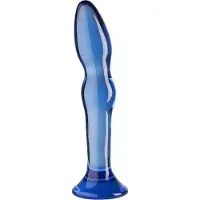 Chrystalino Gallant Glazen Dildo - Blauw