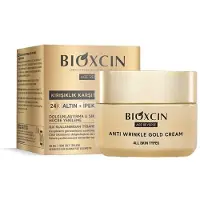 Bioxcin ANTI-RIMPEL GOUD CRÈME 24K GOUD + ZIJDE PROTEÏNE - FILLER & VERSTEVIGING & HUIDVERNIEUWING 50 ml - Gezichtsverzorging - Huidverzorging