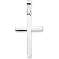 The Jewelry Collection Zilver Gerhodineerde Hanger kruis 1307370