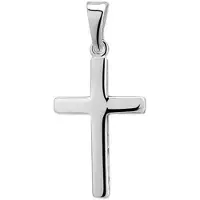 The Jewelry Collection Zilver Gerhodineerde Hanger kruis 1329891