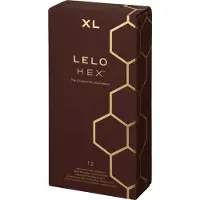 LELO Hex Respect XL - condooms - XL maat - 12 stuks