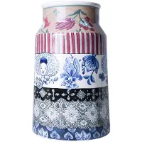 Heinen Delfts Blauw Melkbusvaas The Heritage Collection - Kanten Isabee - Keramiek - 30 cm