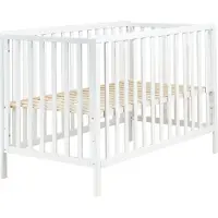 Beliani KIAMA - Babybedje - Wit - 70 x 130 cm - Dennenhout