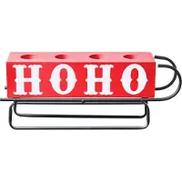 Beliani KUHMO - Kaarshouder - Rood - IJzer
