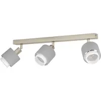 Eglo 3-lichts plafondlamp Bellizzi RVS - 2x E14