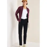 Cecil Dames Slim Fit corduroy broek - Blauw - 34