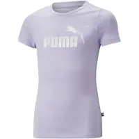 Puma Ess+ Nova Shine Logo T-shirt Met Korte Mouwen Paars 4-5 Years Meisje