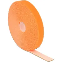 DeLOCK Klittenband rol 20mm / oranje (10 meter)