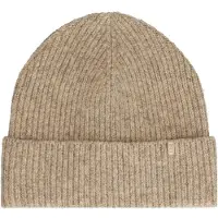 Manfield - Heren - Beige beanie - Maat 1