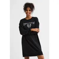 Dreamcovers oversized nachthemd zwart female | Maat: 48/50