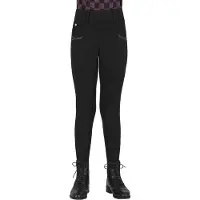 QHP Paardrijlegging Lize Full Grip Kids Zwart - 116