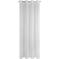 Eurofirany Rebecca Serie - Witte Gordijn - 140x250 cm - Transparant - Op Ringen