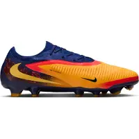 Nike Phantom 6 Low Haaland Pro Gras Voetbalschoenen (FG) Donkerblauw Oranje Geel Rood