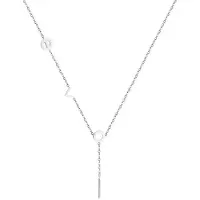 Cilla Jewels dames ketting Edelstaal Zilverkleurig Bar T