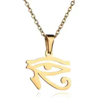 Cilla Jewels Goudkleurige dames ketting Edelstaal Verguld Oog van Horus