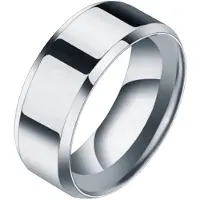 LGT JWLS Heren ring Titanium Zilverkleurig 8mm-17mm