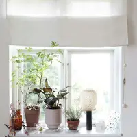 Mimou Studio Vouwgordijn 120x220 Cm Wit - Rolgordijnen Polyester White - RB18722-120