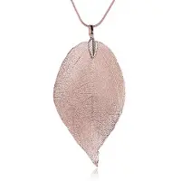 LGT JWLS Dames ketting Blad Kettinghanger Leaf Slang Ketting Rose