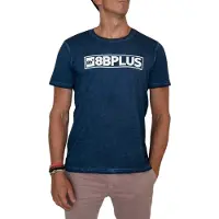 8 B Plus Logo T-shirt Met Korte Mouwen Blauw M Man