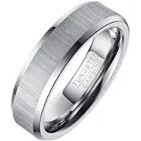 Mendes Wolfraam heren ring Geborstels Mat 6mm-17mm
