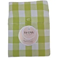 Wow tafellaken 150x150 cm – 100% katoen – groen ruitjesmotief – spring evergreen