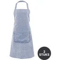 Tiseco Schort STELLA 70x85cm, SET/2, lichtblauw