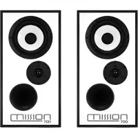 Mission 700 Boekenplank Speakers - Draadloze Streaming - Authentieke Muzikale Beleving - Krachtige Bassweergave - Zwart Eiken