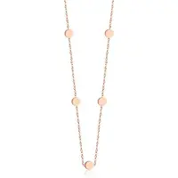 Cilla Jewels dames ketting Edelstaal Verguld Rose Muntjes