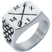 Mendes zegelring Edelstaal Zilverkleurig Arrow-20mm