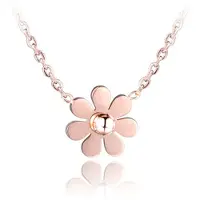 Cilla Jewels ketting Daisy Flower rosegoud Verguld
