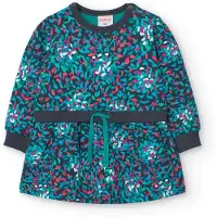 Boboli Fleece Printed Lang Mouw Jurk