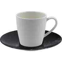 Villeroy & Boch Marmory Koffiekop Met Schotel - Koffiekopjes Porselein White - 325790-325791