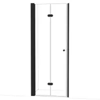Maxaro Diamond Vouw Douchedeur 85cm Mat Zwart Helder Glas 8mm Veiligheidsglas Verstelbaar 83.2-85.4cm Hoogte 200cm | Douchedeur | Glazen Douchedeur