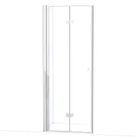Maxaro Diamond Douchedeur 80 cm Chroom Helder Glas Vouwdeur | Douchedeur | Draaideur Douche | Glazen Douchedeur