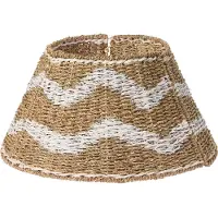 Beliani HIVER - Kerstboomrok - Natuurlijk/Wit - ⌀ 43 cm - Zeegras