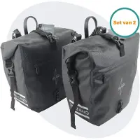 Voltano Enkele Fietstas Set E-bike - Zwart - 46 Liter