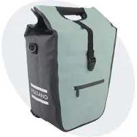 Voltano E-bike Shopper Fietstas - Mintgroen / Zwart - 27 Liter