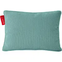 Auronic Warmtekussen - Gebreid - 45x60 - Draadloos - Oplaadbaar - Elektrisch kussen - Infrarood - Pastelblauw