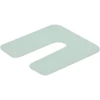 Ivana Uitvulplaatje 50x50x1mm kunststof transparant (96st)