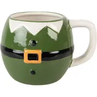 Clayre & Eef Mok Kerstman 450 ml Groen Keramiek