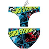 Turbo Surf Stories Waterpolo Swimming Brief Blauw 7-8 Years Jongen