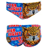 Turbo Mister Night Swimming Brief Zwart 7-8 Years Jongen