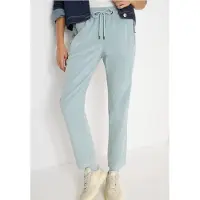 Cecil Dames Comfortabele corduroy broek - Blauw - XL