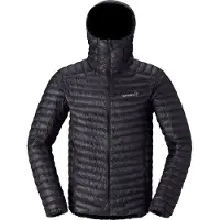 Norrøna - Merken - Trollveggen Down800 Super Light Hood M Caviar Black voor Heren - Maat M - Zwart