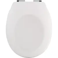 Spirella 10.21263, verlengd, hard toiletzitting, wit, ABS, Duroplast, 371 mm, 455 mm